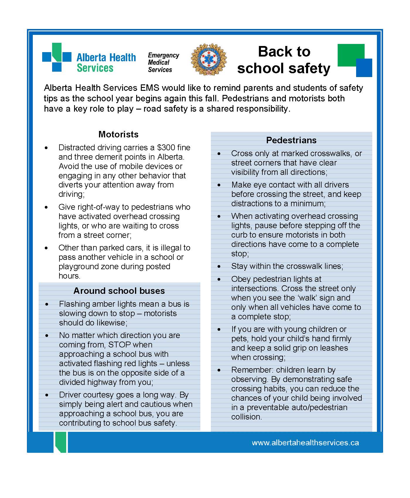 Back To School Safety