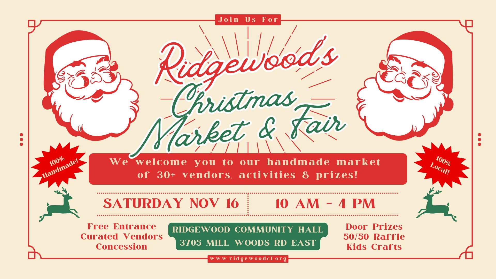 Two Weeks to Ridgewood’s Christmas Market & Fair