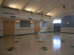 Interior Hall with vaulted ceiling