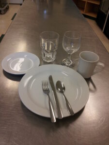 Dishware also available to rent