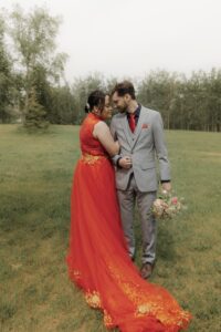 Green space behind the facility